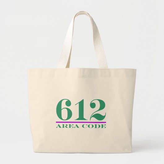 市外局番612 ラージトートバッグ (正面)