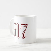 市外局番617 (ボストン) コーヒーマグカップ (正面左)