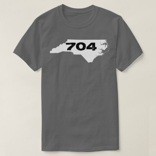 市外局番704 Tシャツ (デザイン正面)