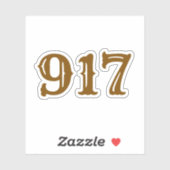 市外局番917 （ニューヨーク） シール (シート)