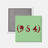 市外局番954 マグネット (正面/裏面)