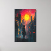 市失ったの表現者コンテンポラリー都市で キャンバスプリント (正面)