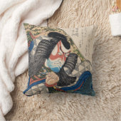 市川團十郎歌舞伎の武士の刺青 クッション (ブランケット)