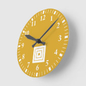 市川團十郎 ラウンド壁時計 (傾斜)