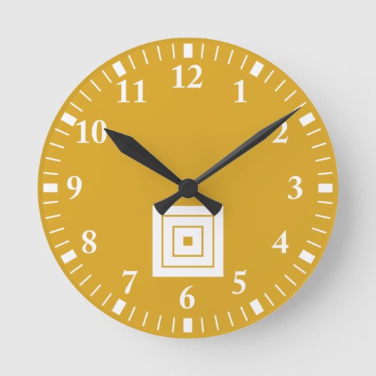 市川團十郎 ラウンド壁時計 (正面)