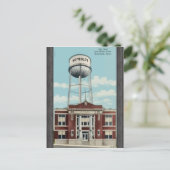 市庁と貯水槽 フンボルト、テナ、ヴィンテージ ポストカード (スタンド正面)