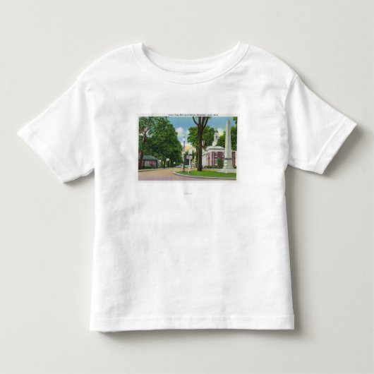 市庁舎およびPaterson記念碑の眺め トドラーTシャツ (正面)