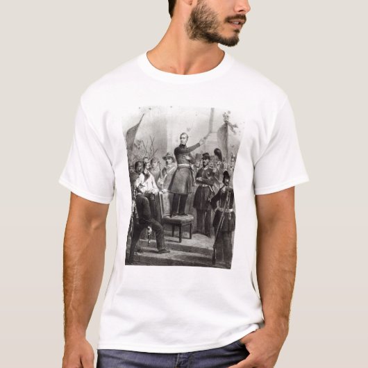 市庁舎のアルフォンス・ド・ラマルティーヌ Tシャツ (正面)