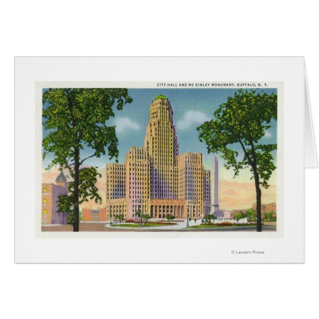 市庁舎の外観とマッキンリー (正面横)