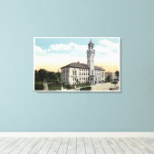 市庁舎の外観 キャンバスプリント (インサイチュ (ウッドフロア))