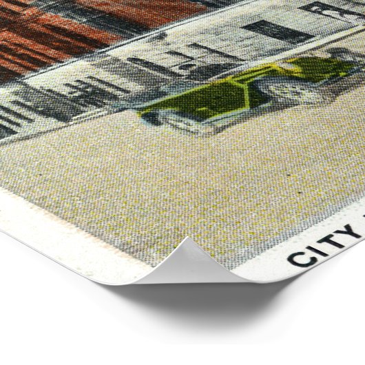 市庁舎の外観 ポスター (角)