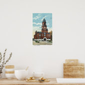 市庁舎の外観 ポスター (キッチン)