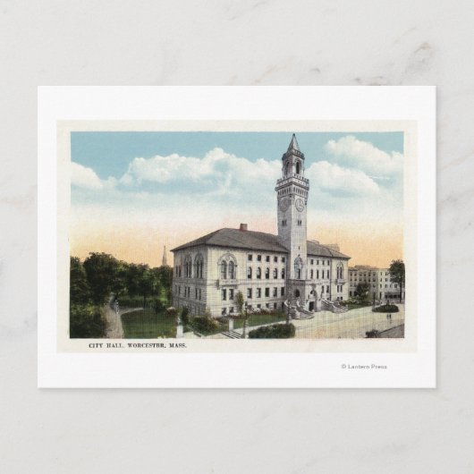 市庁舎の外観 ポストカード (正面)