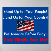 市庁舎の抗議サイン ポスター (正面)