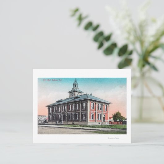 市庁舎サリーナスの外観 ポストカード (スタンド正面)