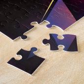 市明​るい​抽象芸術モダンサンデコーアート ジグソーパズル (側面)