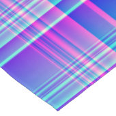 市松模様になるピンクおよび青い格子縞 テーブルクロス (アングル)