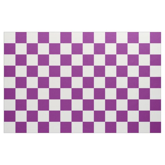 市松模様になる紫色 ファブリック (ファットクウォーター)