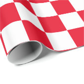 市松模様になる赤 ラッピングペーパー (ロールコーナー)