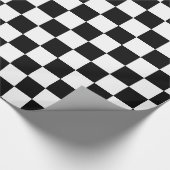 市松模様になる黒 ラッピングペーパー (角)