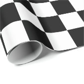 市松模様になる黒 ラッピングペーパー (ロールコーナー)