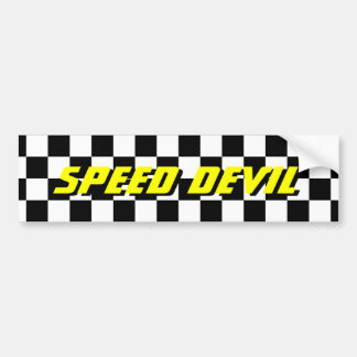 市松模様にオートレースファン用のフラグバンパーシール バンパーステッカー