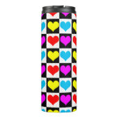 市松模様にカラフルハート タンブラー (裏面)