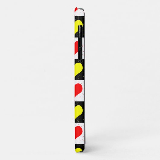 市松模様にカラフルハート Case-Mate iPhoneケース (裏面/左)