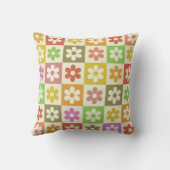 市松模様にカラフルレトロ クッション (裏面)
