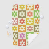 市松模様にカラフルレトロ ゴルフタオル (インサイチュ)