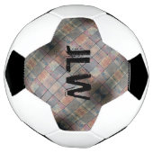 市松模様にサッカーボール サッカーボール (回転)