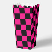 市松模様にスクエアホットピンクブラック フェイバーボックス (正面)