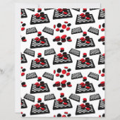 市松模様にスクラップ紙 (裏面)