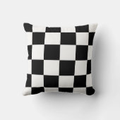 市松模様にスタイル白黒装飾用クッション クッション (裏面)