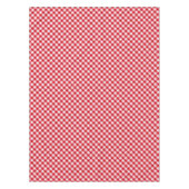 市松模様にタータンチェッククラシック赤白 テーブルクロス (正面)