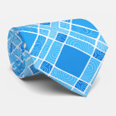 市松模様にダイヤモンドプレイド – Sky Blue ネクタイ (ロール)