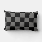 市松模様にツートーン装飾用クッションHAMbyWG ランバークッション (裏面)