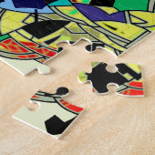 市松模様にデザイン ジグソーパズル (側面)