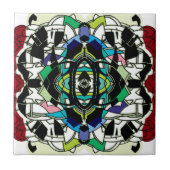 市松模様にデザイン タイル (正面)