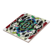 市松模様にデザイン タイル (側面)