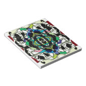 市松模様にデザイン ノートパッド (アングル)