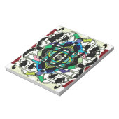 市松模様にデザイン ノートパッド (回転)