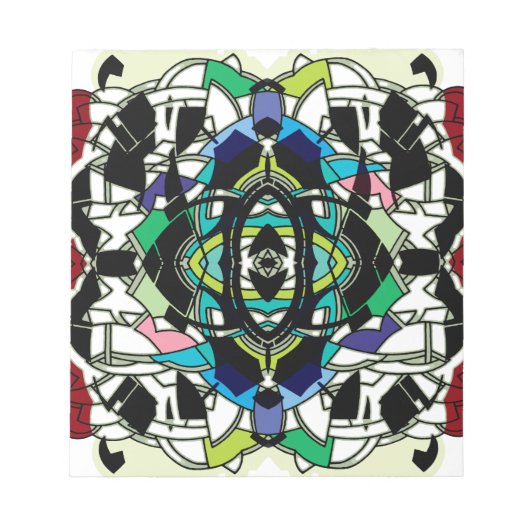 市松模様にデザイン ノートパッド (正面)