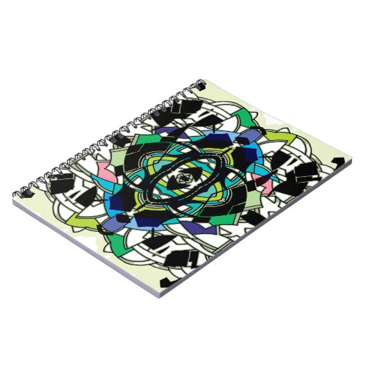 市松模様にデザイン ノートブック (左側)