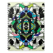 市松模様にデザイン ノートブック (正面)