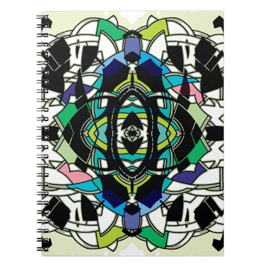 市松模様にデザイン ノートブック (正面)