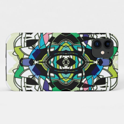 市松模様にデザイン Case-Mate iPhoneケース (裏面(横))