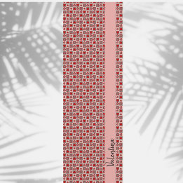 市松模様にハート ヨガマット