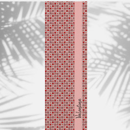 市松模様にハート ヨガマット