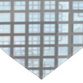 市松模様にパターン対角線グレー02.w青BG テーブルクロス (アングル)